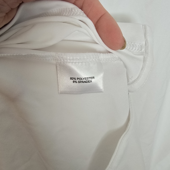 Peter Millar Summer Comfort Solid Performance Polo White Crown Sport - Picture 7 of 10